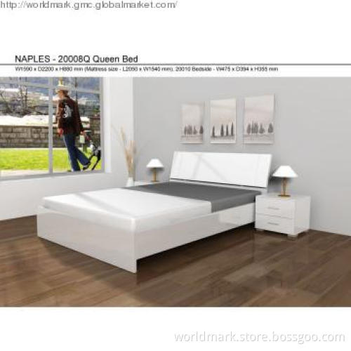 Queen Bed with High Gloss Finish
